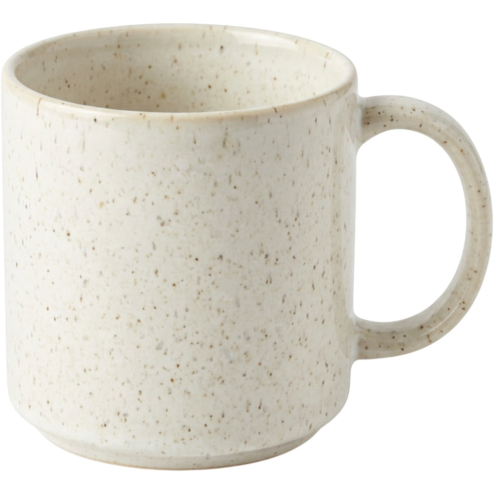 Matiq Ceramic Coffee Mug Speckled Ivory 14 oz