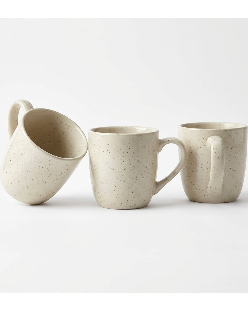 Matiq Ceramic Coffee Mug Speckled Ivory 14 oz