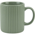 Matiq Ribbed Ceramic Coffee Mug Sage Green 12 oz